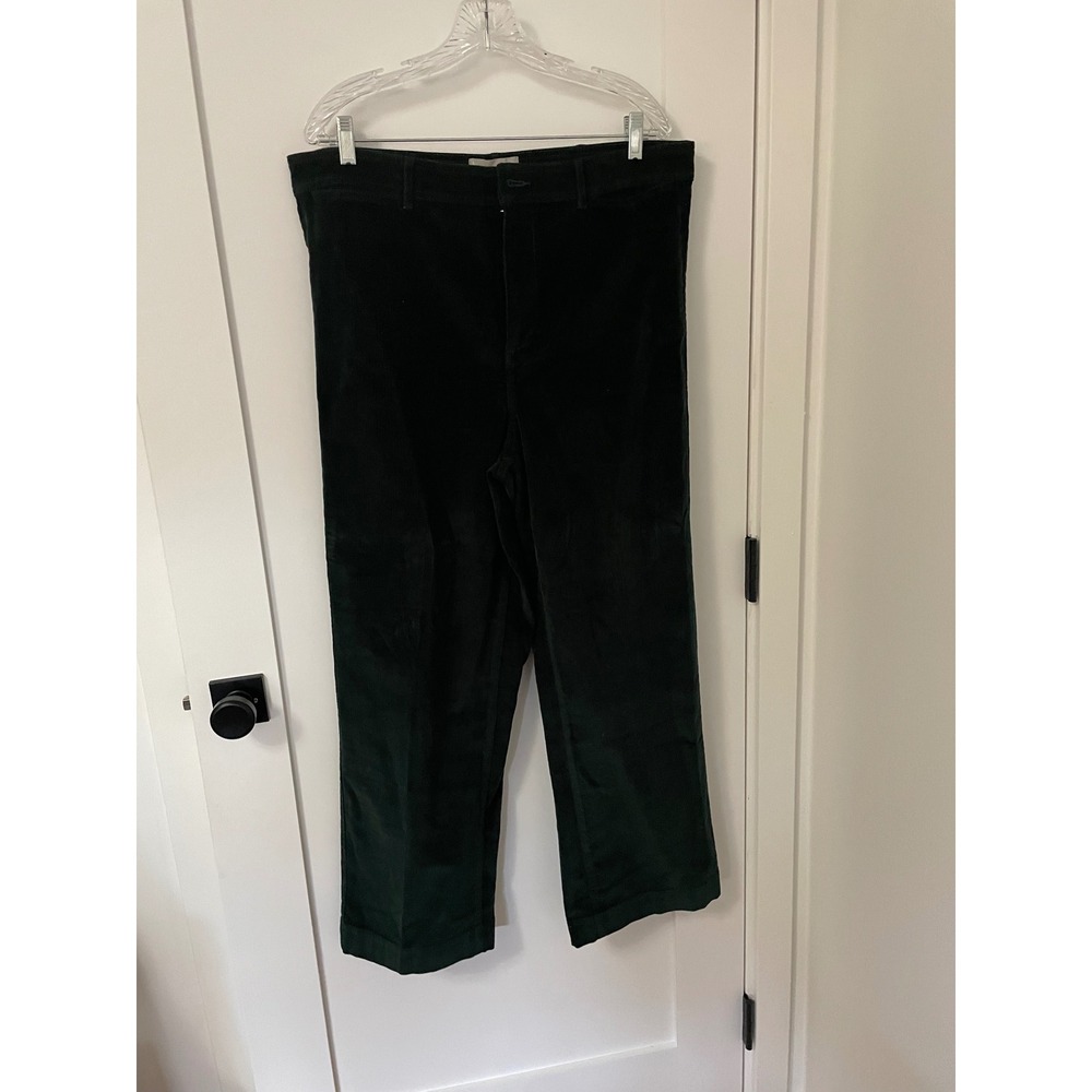 Everlane Women's Dark Green Corduroy‎ Pants Size 16